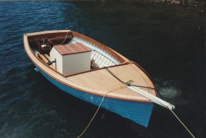 Image of electric boat on the water