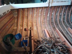 Timber boat restoration
